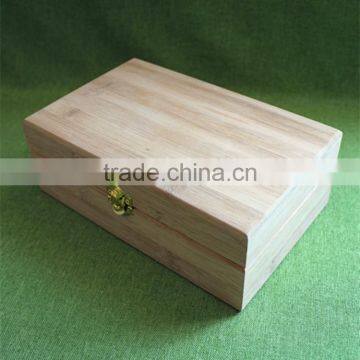 Small Fancy Pine Wooden Empty Gift Box for Essential Oil photo-3