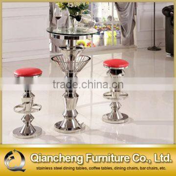 B009# French High Stool Model Bar Chair With Table photo-2