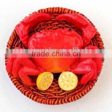 Fashionable Seafood Red Crab Resin Fridge Magnet Souvenir photo-2