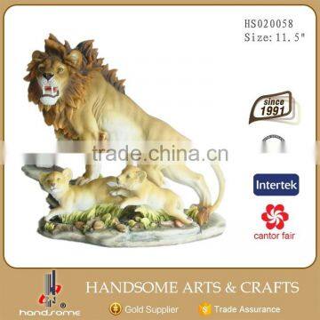 6 Inch Resin Home Decoration Lie Lion Animal Statues for Sale photo-2