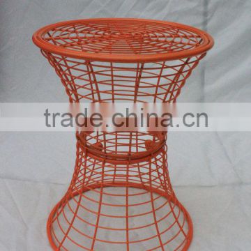 Metal small round table