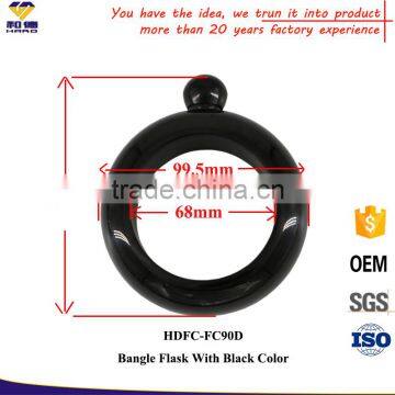 Stainless Steel Black Bracelet Flask photo-3