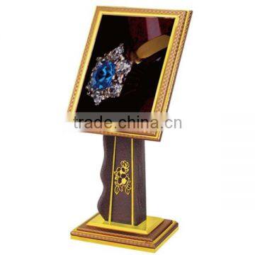 Fashionable luxurious hotel lobby sign stand/ attractive design golden color restaurant sign stand P-80 Hot sale!