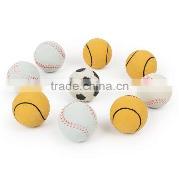 Sports Ball Solid Pet Color Elastic Rubber Ball Plain Trumpet Dog Play 4.5cm photo-4