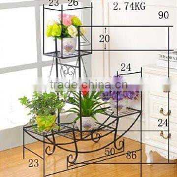 2016 Wholesale Originality White Metal Flower Pot Stand Outdoor Indoor photo-4