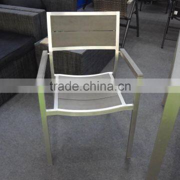 polywood stacking chair/outdoor polywood furniture with aluminum furniture