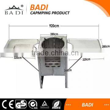Outdoor Camping Stainless Protable Charcoal and Gas Bbq Stove With Carry Bag