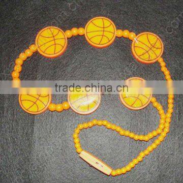 Flashing BASKETBALL necklace