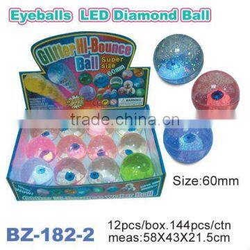 TPU Glitter Bouncing Ball With Eyes