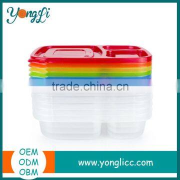 Food Grade 3 Compartment PP Bento Lunch Box Container photo-3