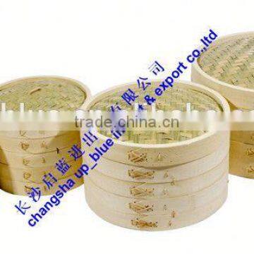 round bamboo steamer sets 27cm