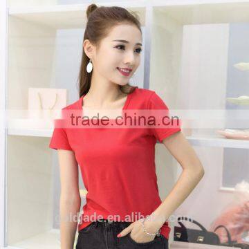 Short Sleeves Custom Printing 100% Cotton Custom Women t Shirt photo-4
