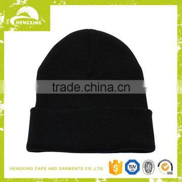 Wholesale winter blank embroidery custom pom pom hat