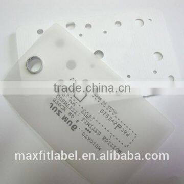 2017 China Custom Jeans Plastic Hang Tag With String photo-2