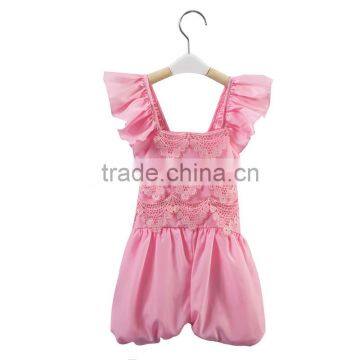 2017 Wholesale Children's Boutique pink Clothing Kids Bulk, baby romper