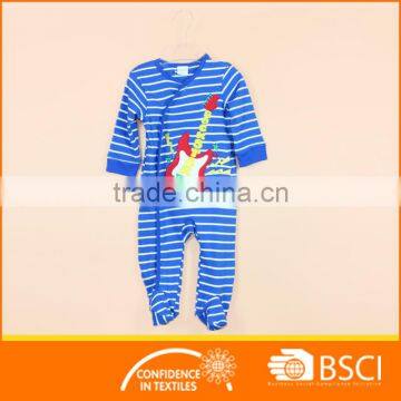 Baby Boutique Clothing Stripe Long Sleeve Custom Jumpsuits