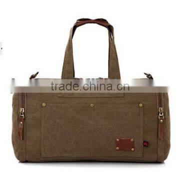 Large capacity unisex canvas travel messenger bag