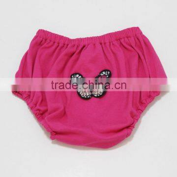 2017 New Arrival Solid Color Cute Baby Cotton Embroidery Bloomer photo-2