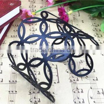 Cheap Jewelry Plain Black Cuff Metal Hollow Bangle With High Quality photo-6