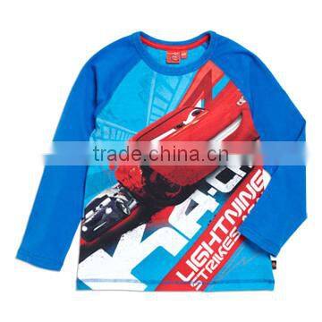 100% Cotton Long Sleeve Red Boy T-shirts Pajamas Suit Sleepwear