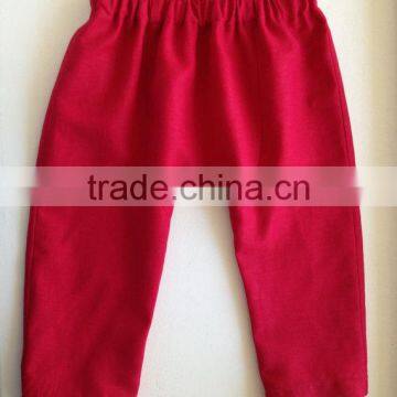 New Arrival Baby Clothes Pant Teen Boys Girls Wearing Panties Kids Plain Red Legging Wholesale