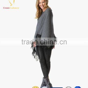 Women Fashion Wool Knitted Poncho Hand Knitted Poncho photo-5