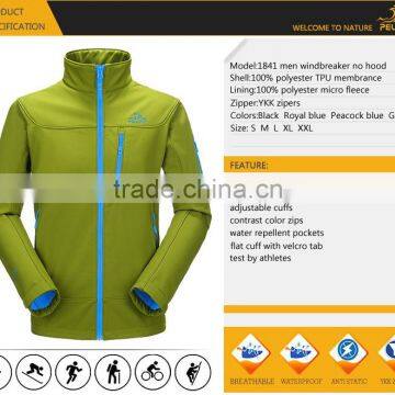 Mens High Quality Cheap Windbreaker Waterproof Softshell Jacket photo-5