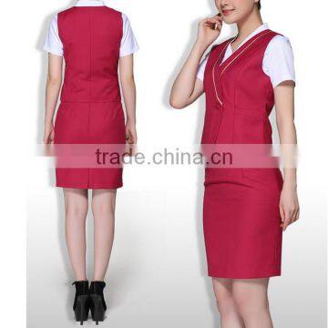 OEM Custom Women Pilot Skirt Airline Stewardess Uniform photo-3