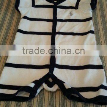 Simple Black and White Organic Cotton Baby Bodysuits