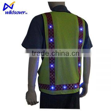 Flashing LED Lighted Reflective Safety Vest photo-6