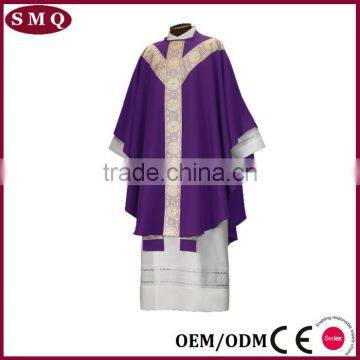 2017 Factory Supply Jacquard Costume Wholesale Purple Chasuble
