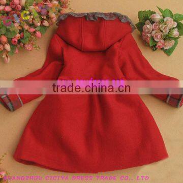 Classic Warm Children Woolen Coat With Hoody photo-3