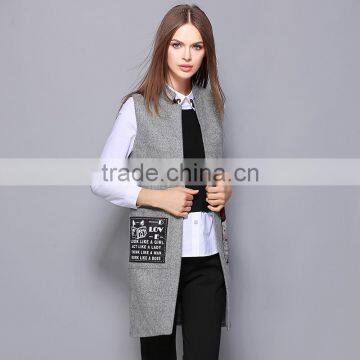 2017 Latest Designs Lady Casual Women Vest Winter for Wholesale photo-2