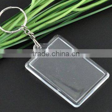 High Quality W/Transparent Plastic Picture Frames Key Chain