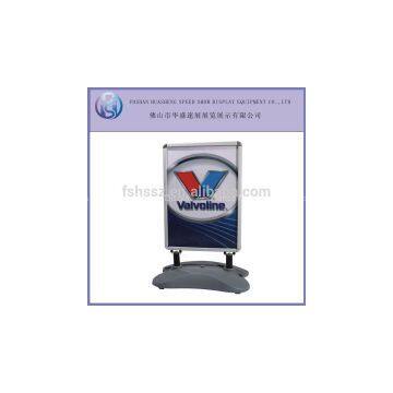 hot sale advertising poster stand with base