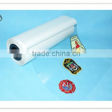 Heat seal adhesive film for embroidery patches