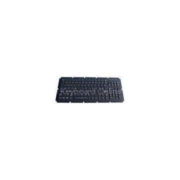 Black Silicone Industrial PC Keyboard Integrated With 119 Keys