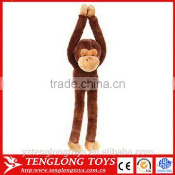 Cute Plush Stuffed Long Arms and Legs Brown Monkey Toy photo-3