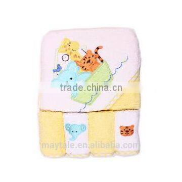 high quality bamboo cotton baby hooded towel