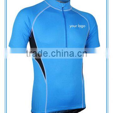 100% Polyester Cycling Short Sleeve Shorts Downhill Jersey Half-zipper Cycling Shorts photo-3