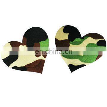 Camouflage pattern sexy boob pasties sticker women sexy underwear