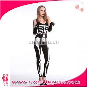 Halloween Carnival Ghost Skeleton Costume Cosplay Costume With Gloves for Women