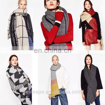 2016 hot sale muffler women fashion cashmere shawl infinity blanket scarf