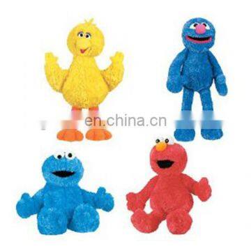 TV show bule yellow red plush dolls