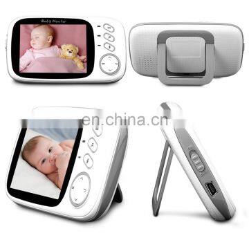New Arrival 3.2 Inch Wireless Baby Monitor Digital Screen Smart Camera Support Night Vision Intercom Temperature Showing and l photo-3