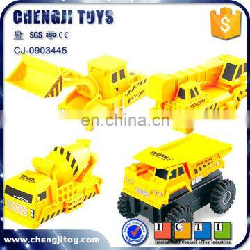 Plastic 4 channel recording engineering vehicle radio controled trucks