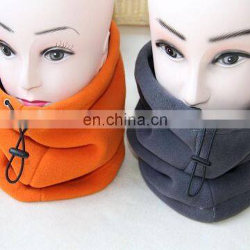 promotional outdoor wind resistant elastic rope neck warmer scarf polar fleece scarf