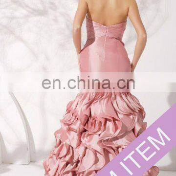 beaded ruffle taffeta bridemaid evening dress