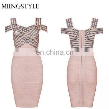 women's evening dress simple fashion bandage sexy lady girl prom summer dress design