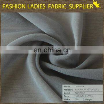 Wholesale Polyester Chiffon Fabric Red Dyeing Fabric Shaoxing Textile 100 Polyester Fabric photo-6